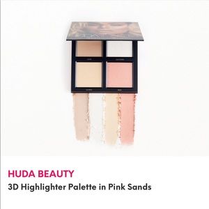 HUDA BEAUTY 3D Highlighter Palette in Pink Sands